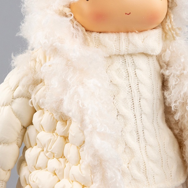 Сувенир Мальчик в куртке 31 х 19 x 42 см Азалия кремовый
