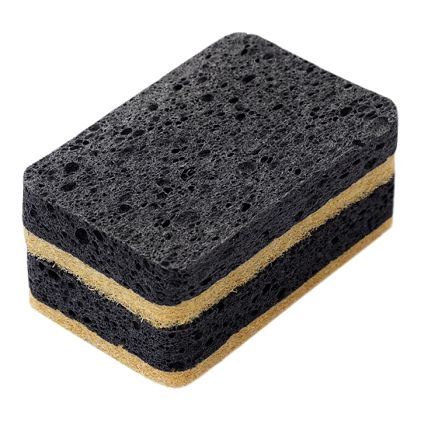 Набор губок для посуды из целлюлозы и кокосового волокна Smart Solutions Eco Sponge чёрный 6 шт