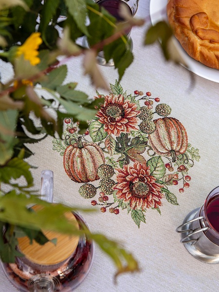 Салфетка 35 х 45 см Le Gobelin Тыквы и подсолнухи