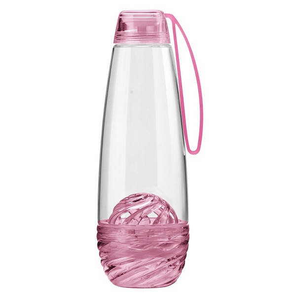 Бутылка для фруктовой воды 750 мл Guzzini H2O розовая