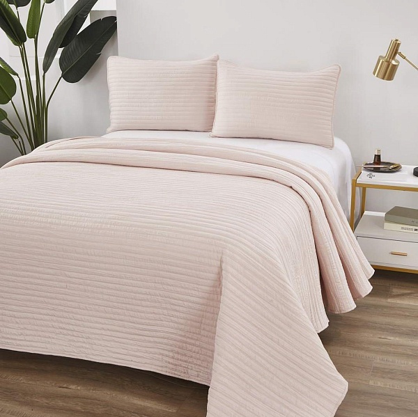 Комплект покрывало и наволочка 160 х 220 см Sofi de Marko Фрида пудра