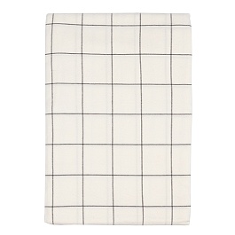 Скатерть из хлопка белого цвета в клетку из коллекции essential, 170х250 см