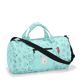 Сумка детская складная Reisenthel Dufflebag Cats and Dogs mint