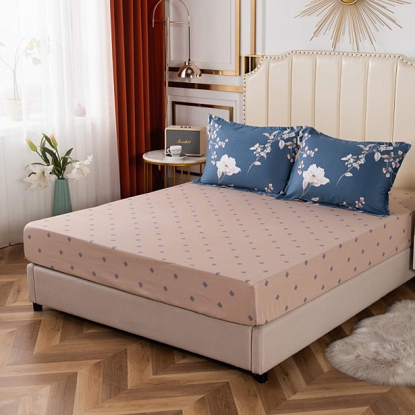 Комплект простынь и наволочка 90 х 190 см Sofi de Marko Долли синий