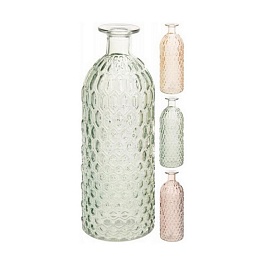 Ваза в форме бутылки 25 см в ассортименте