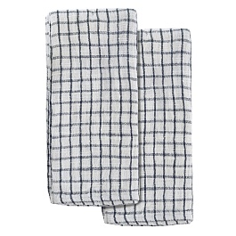 Набор из двух муслиновых полотенец с графичным дизайном из коллекции essential, 50х70 см