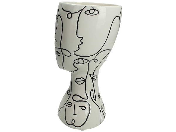 Вазон 15 х 26 см Kersten BV Colour Blocking белый