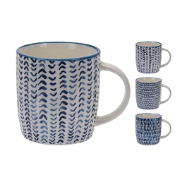 Кружка "Blue Stamp" 340 мл в ассортименте