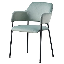 Стул wendy, серо-зеленый, велюр