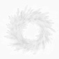 Венок рождественский 60 см Азалия Лесная симфония белый