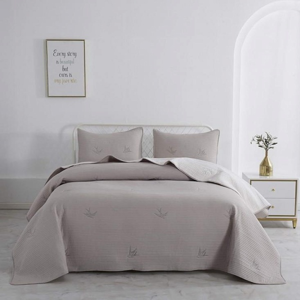 Комплект покрывало и наволочка 160 х 220 см Sofi de Marko Жаклин мокко