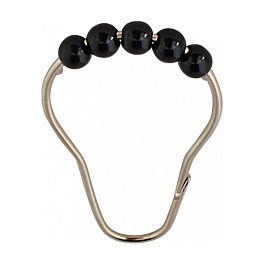 Кольца д/штанги комплект 12шт с чёрными шариками