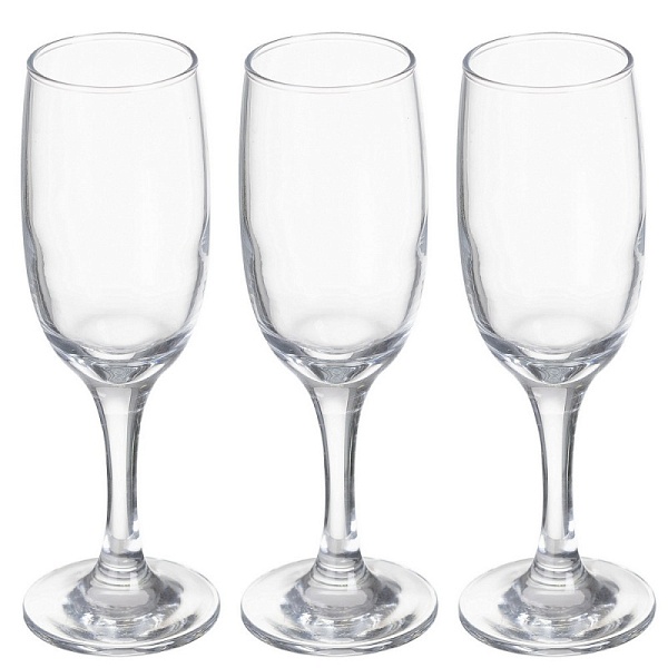 Набор бокалов для шампанского 190 мл Pasabahce Бистро 3 шт 
