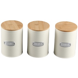 Набор банок для хранения irmel, 1,2 л, молочные, 3 шт.