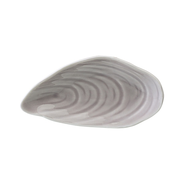 Набор сервировочных блюд Tkano Sea treasures Oyster shell 3 шт серый