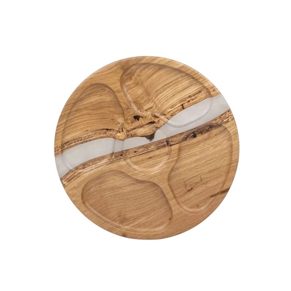 Менажница "Круг" 35 см, жемчуг