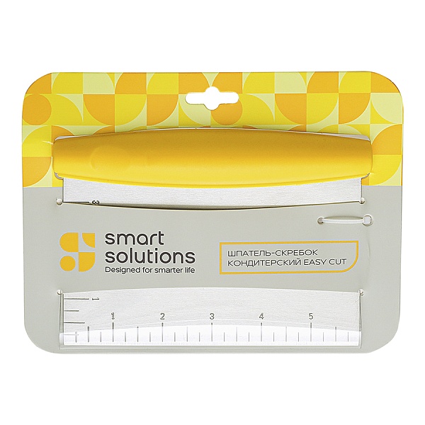 Шпатель-скребок кондитерский Smart Solutions Easy Cut жёлтый
