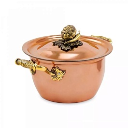 Кастрюля 2 л Кольчугинский мельхиор Чеснок