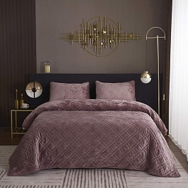 Комплект покрывало и наволочки 240 х 260 см Sofi de Marko Селена пепельная роза