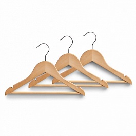 Набор вешалок 3 шт 30 см "Kids" дерево/металл