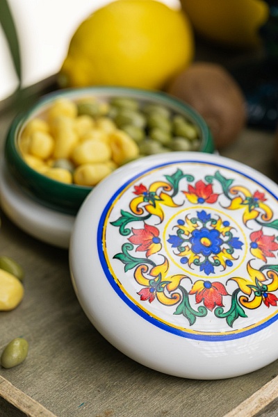 Шкатулка фарфоровая My Ceramic Story Тоскана в форме макаронс