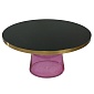 Столик кофейный odd, D75 см, черный/фиолетовый