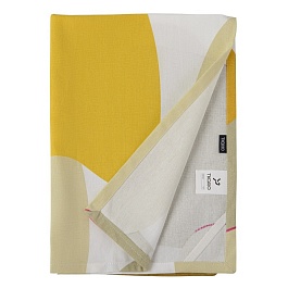 Полотенце кухонное 70 x 50 см Tkano Freak fruit из хлопка с авторским принтом горчичный