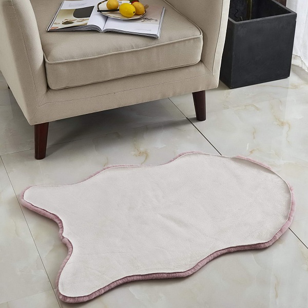 Коврик Плюшевый (пудра) 60х90