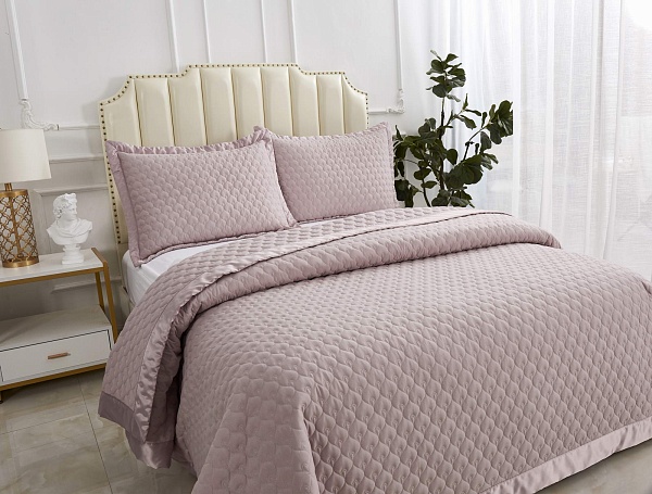 Комплект покрывало и наволочки 160 х 220 см Sofi de Marko Роксалана чайная роза