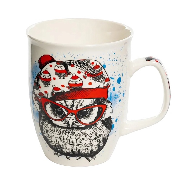 Кружка 350 мл СОВА в асс