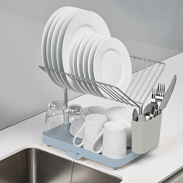 Сушилка для посуды и столовых приборов Joseph Joseph Y-Rack голубой