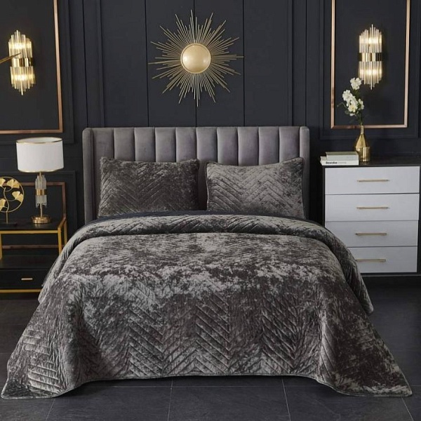 Комплект покрывало и наволочки 240 х 260 см Sofi de Marko Фернанд стоун