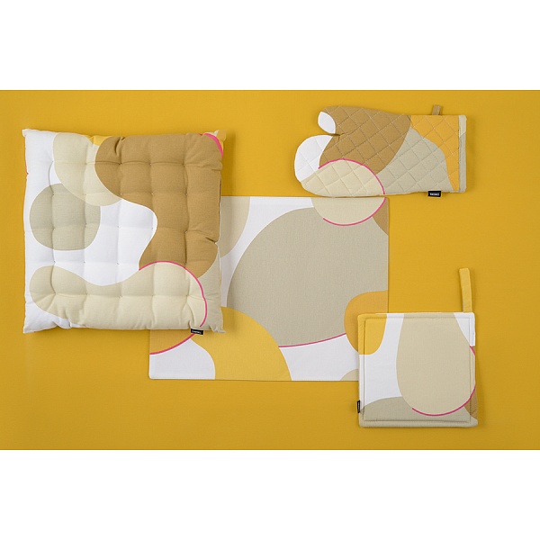 Прихватка-варежка из хлопка с авторским принтом Tkano Freak Fruit