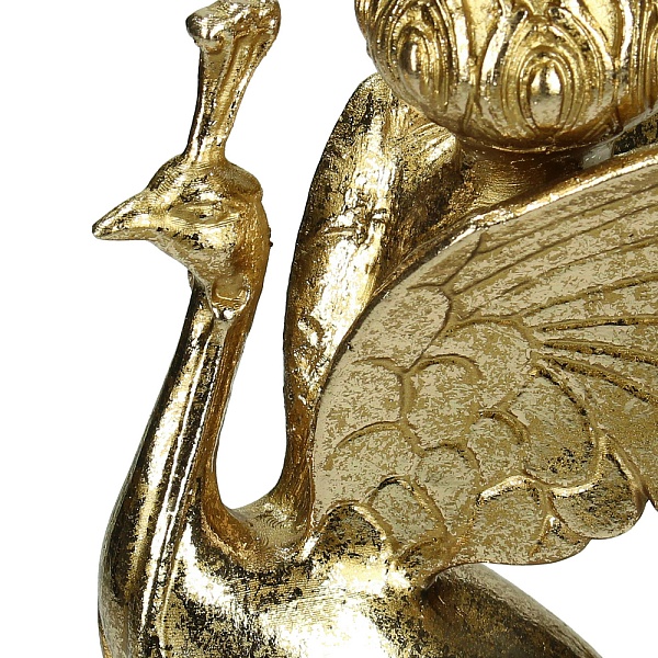 Подсвечник Kersten BV Royal Animals Peacock золотистый