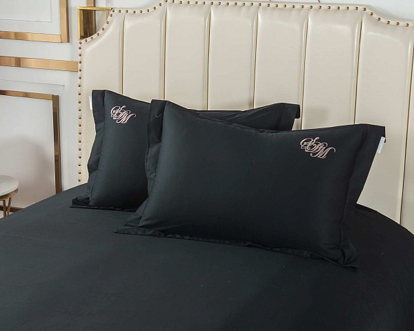 Комплект постельного белья полутораспальный Sofi de Marko Нельсон №1 чёрный