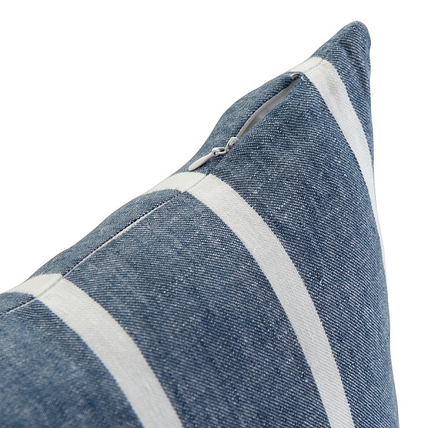 Чехол на подушку 40 х 60 см Tkano Essential полоска тёмно-синий