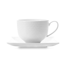 Чашка с квадратным блюдцем Даймонд без инд.упаковки
