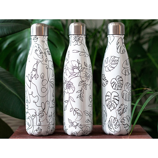 Термос 500 мл Chilly's Bottles Line drawing faces