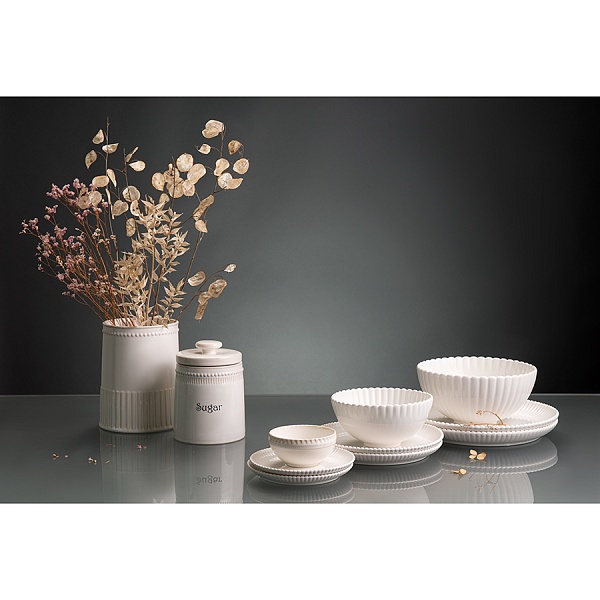 Банка для сахара 820 мл Tkano Kitchen Spirit белый