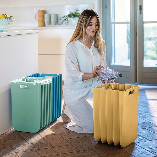 Корзина для белья складная Guzzini Eco Packly горчичный