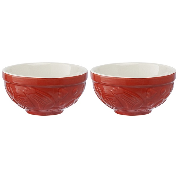 Набор пиал 2шт 190мл Birds of Paradise, красные