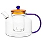 Чайник заварочный 1,2л Orb синий/янтарный