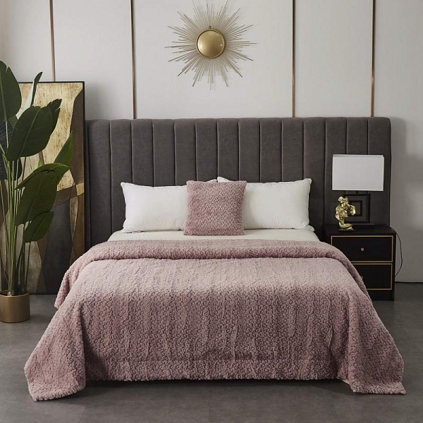 Теодор (пепел роза) Покрывало 210х230