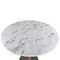 Столик кофейный trond, D60 см, мрамор/золотой