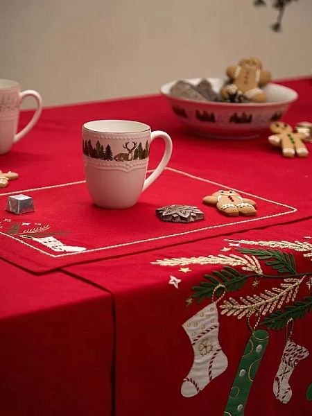 Кружка 360 мл Tkano Nordic forest белая