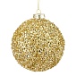 Украшение подвесное Шар 10 см Азалия золотой