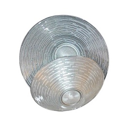 Салатник 700 мл Nina Glass Риски серебристый