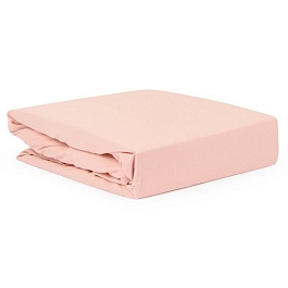 Простыня 240 х 270 см Tkano Essential из органического стираного хлопка пыльная роза