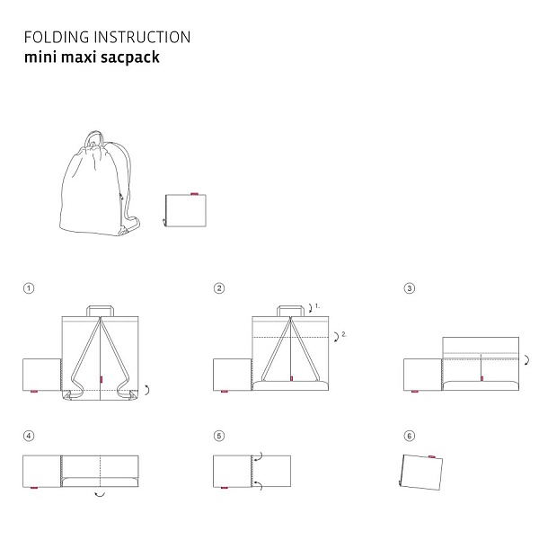 Рюкзак складной mini maxi sacpack mixed dots