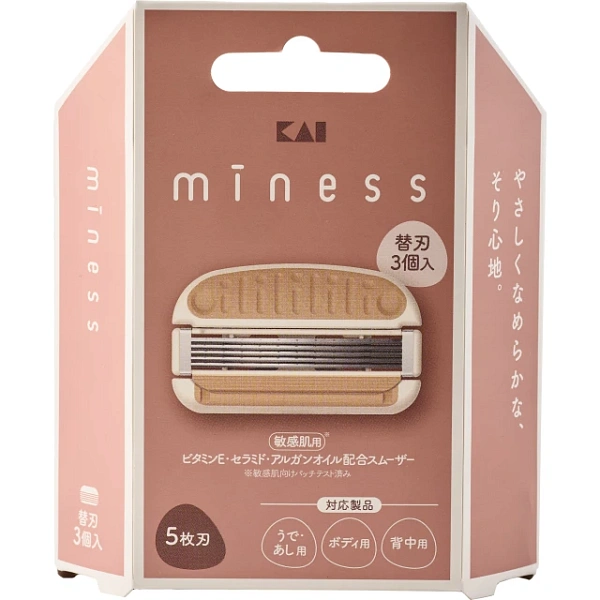 Сменные кассеты для бритвенного станка Miness, 3 шт